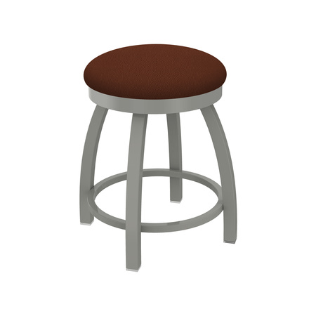 HOLLAND BAR STOOL CO 18" Swivel Vanity Stool, Nickel Finish, Rein Adobe Seat 80218AN023